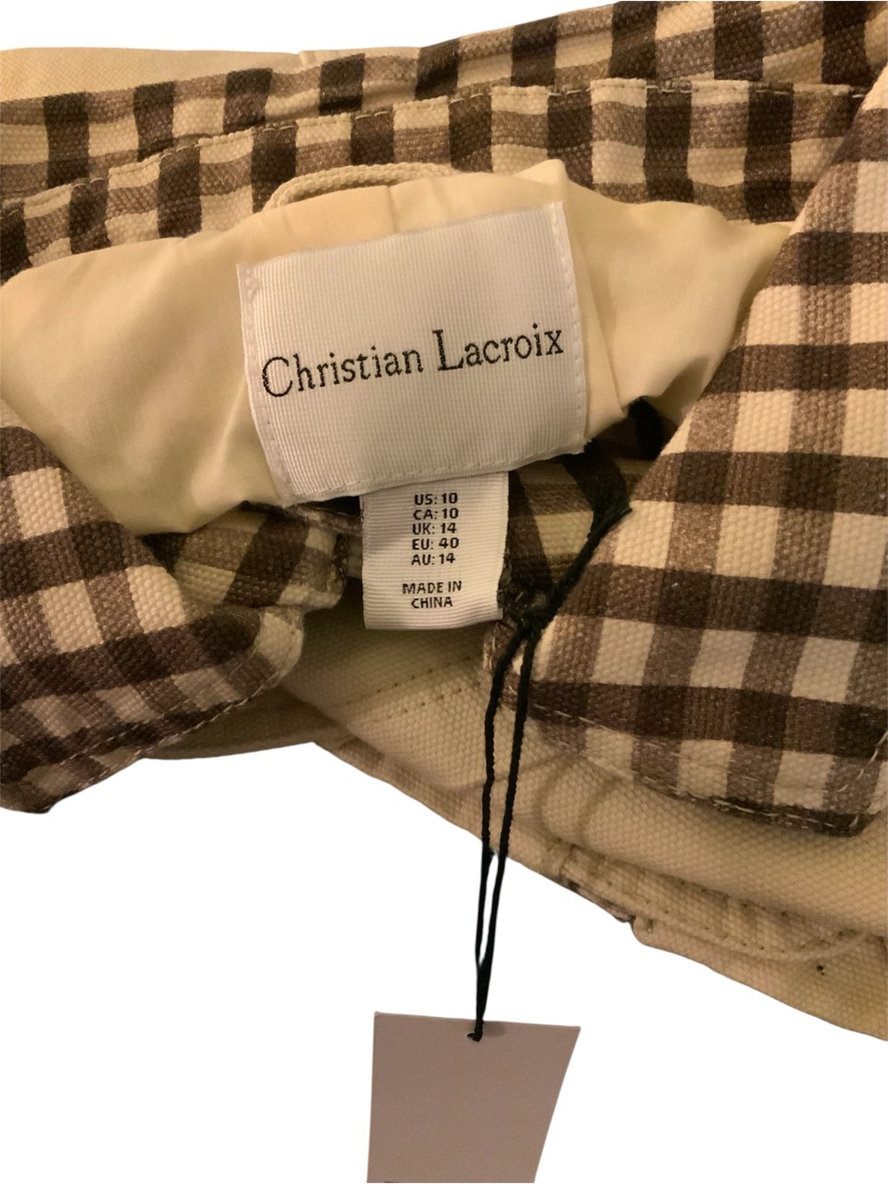 Christian Lacroix Gingham Accent Jacket - Picture 4 of 9